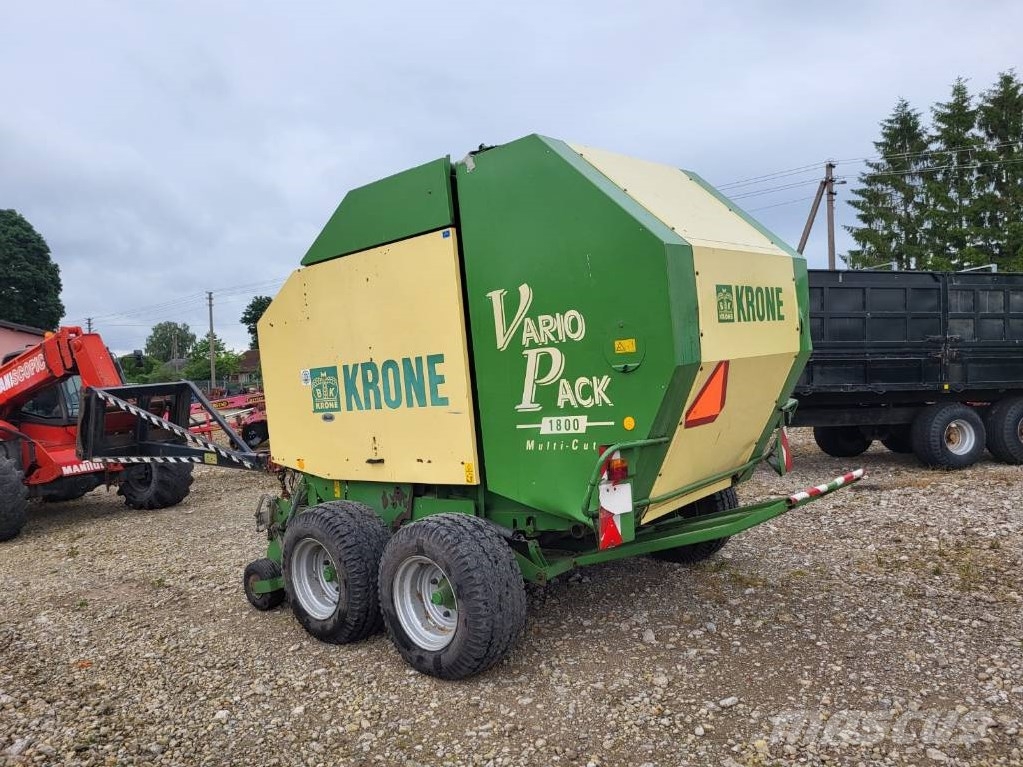 Krone VARIO PACK 1800 MULTICUT 원형 곤포기