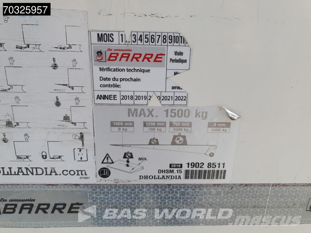 MAN TGL 12.220 TGL 4X2 12t NL-Truck 1500kg DHollandia Camiones con caja de remolque