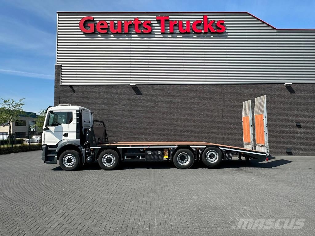 MAN TGS 35.520 8X2 OPRIJWAGEN/MACHINE TRANSPORTER/PLAT Vehicle transporters