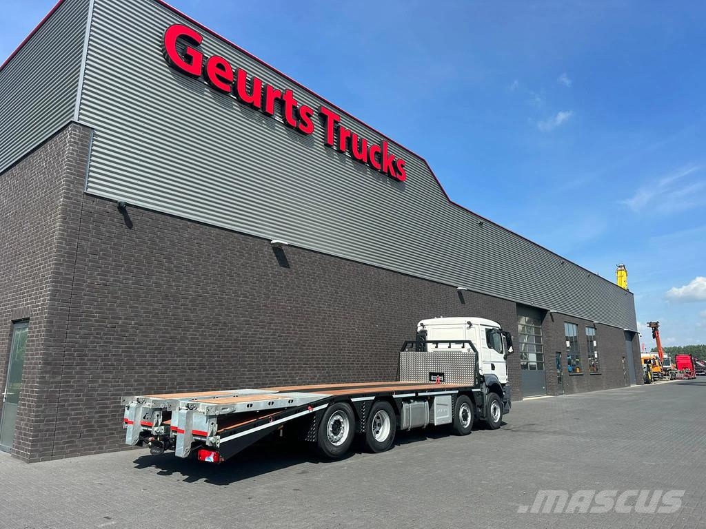 MAN TGS 35.520 8X2 OPRIJWAGEN/MACHINE TRANSPORTER/PLAT Vehicle transporters