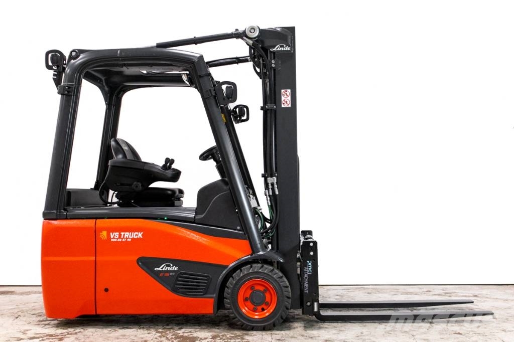 Linde E16-02, fabriksny 1,6 tons motviktstruck Elektrikli forkliftler