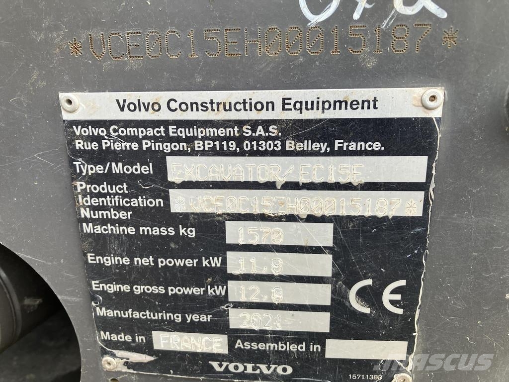 Volvo EC 15 E 小型挖掘机