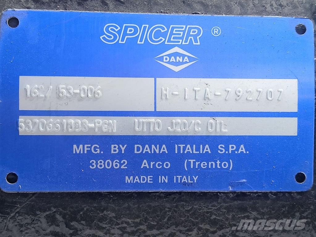 Terex TW95-5370661888-Dana Spicer 162/53-Axle/Achse/As Asis