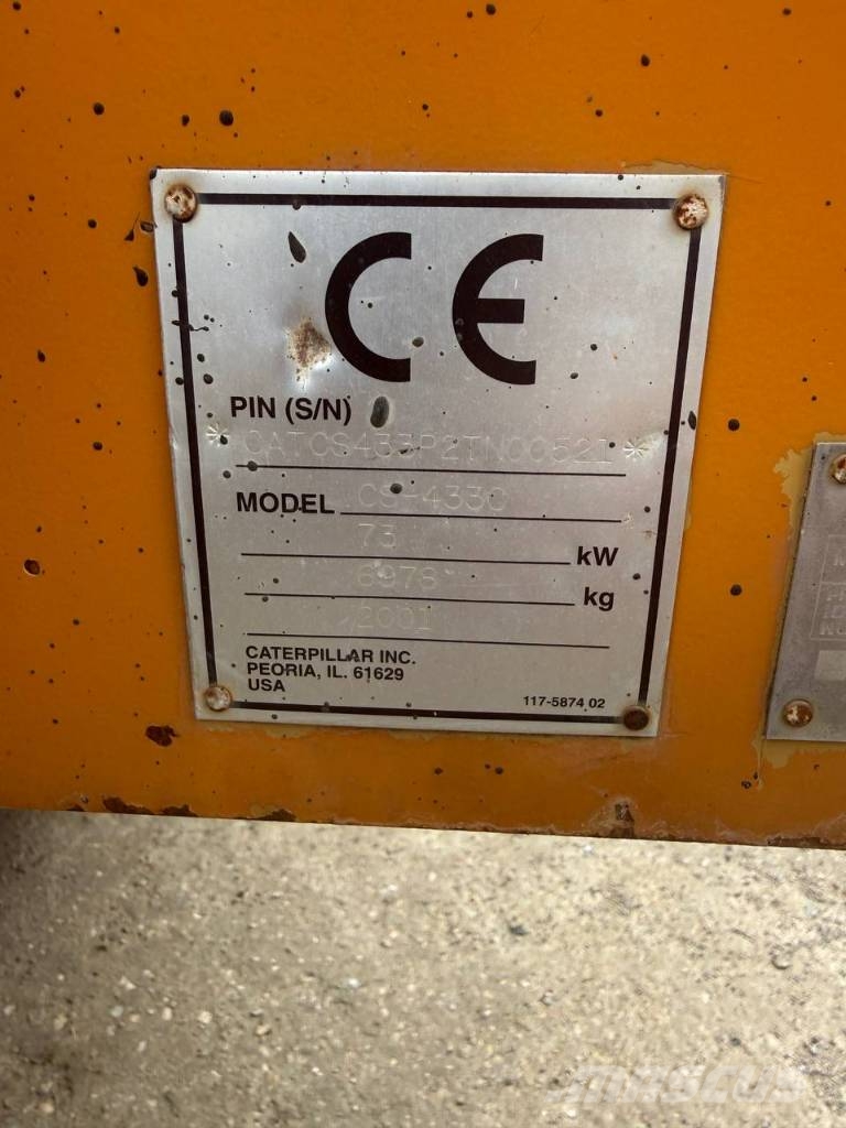 CAT CS 433 C Rodillos de un solo tambor