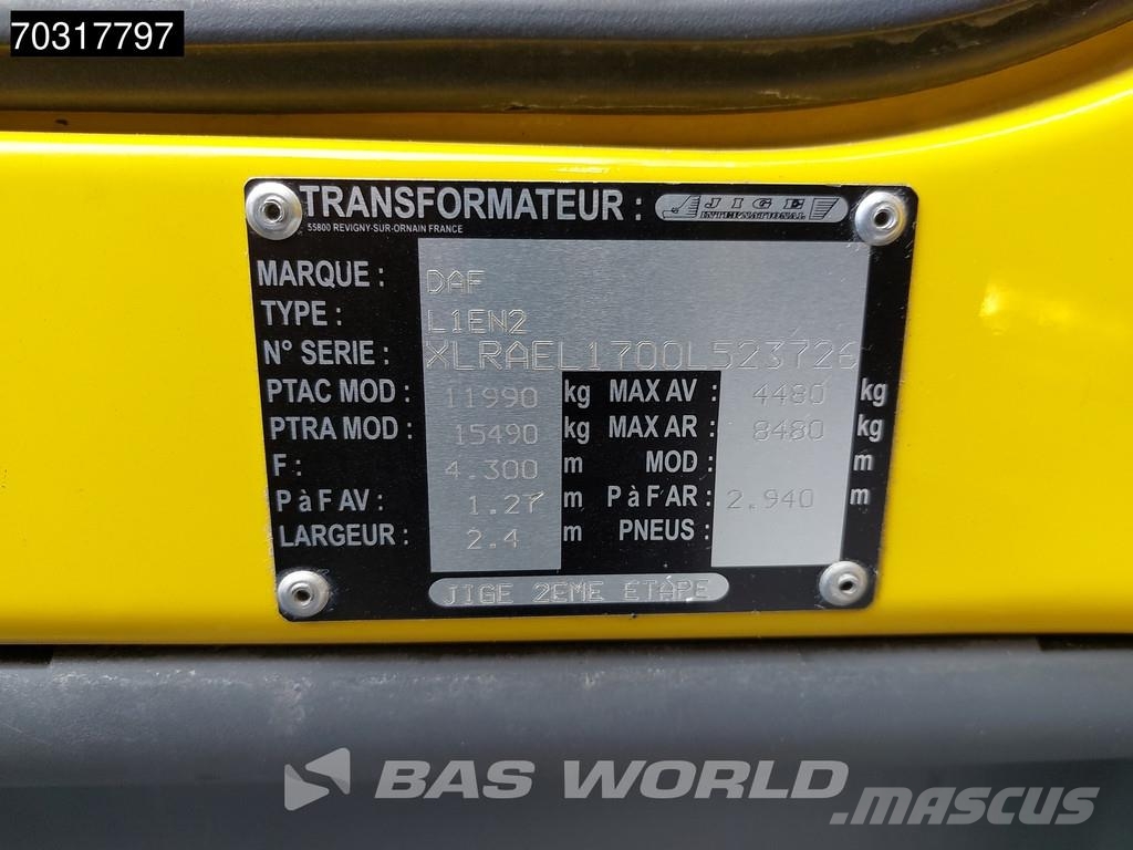 DAF LF 230 LF 4X2 NL-truck APK Jige Simplex 5T Abschle Carroattrezzi