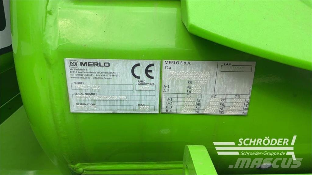 Merlo TF 42.7 - 116 Teleskopiniai krautuvai žemės ūkiui