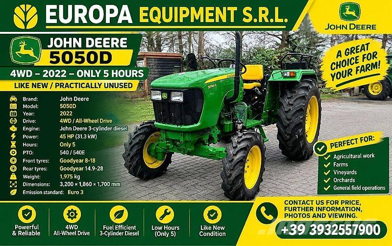 John Deere 5050 D الجرارات