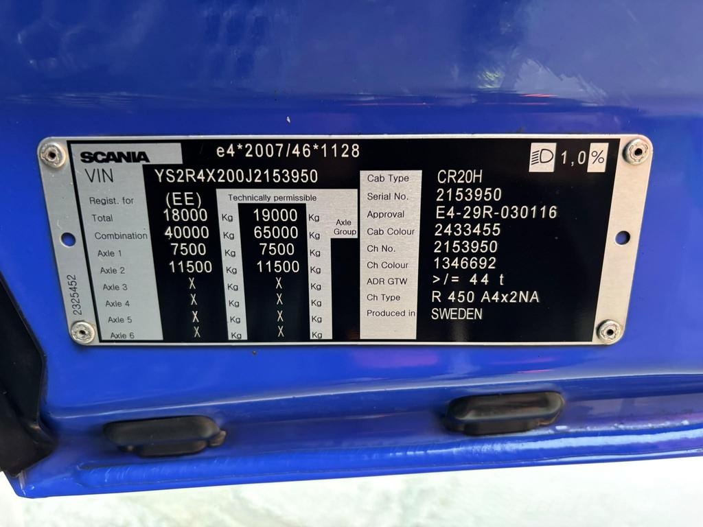 Scania R 450 4x2 ADR / RETARDER Prime Movers