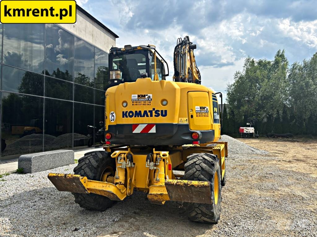 Komatsu PW 118 MR-8 KOPARKA KOŁOWA ROTOTILT 2017R | LIEBHE Gumikerekes kotrók