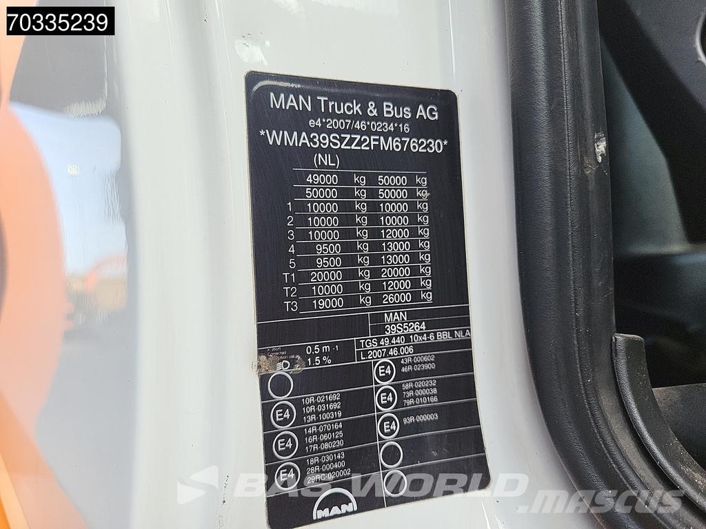 MAN TGS 41.440 10X4 NL-truck 10x4 29m3 tipper Big-Axle Savivarčių priekabų vilkikai