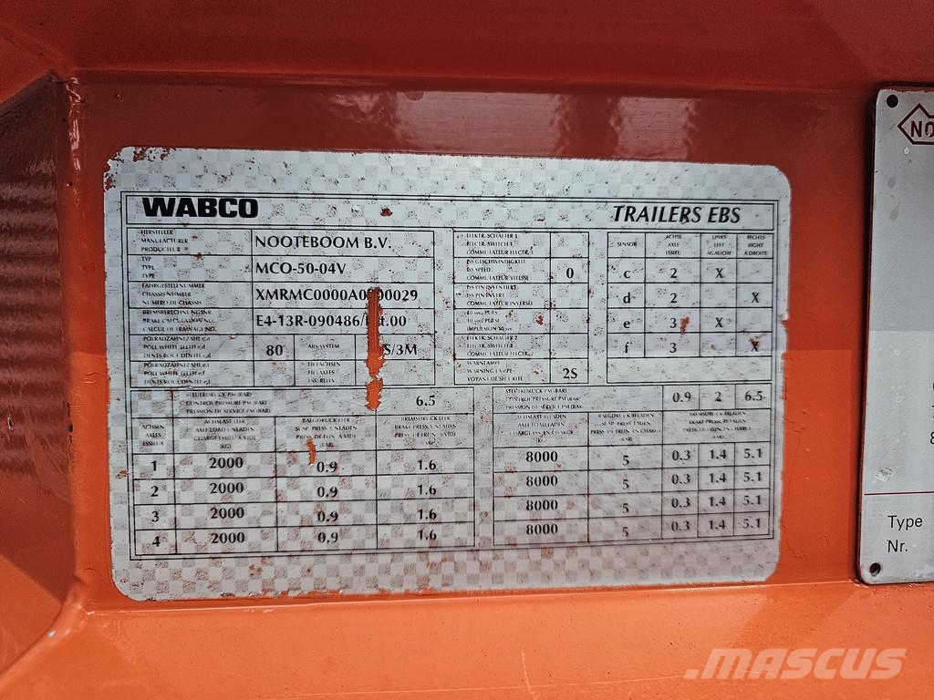 Nooteboom MCO-50-04V / 25MTR / 2X EXTENDABLE / MEGA / LOWDEC Нискотоварни полуремаркета