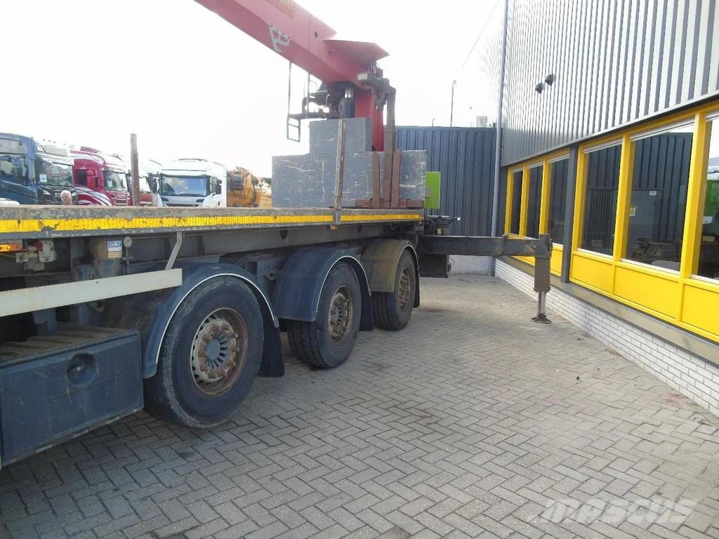 MOL PALFINGER PALFINGER 40001EL - 22 METER LENGTH + RE نصف مقطورات مسطحة / مفصلية الجوانب