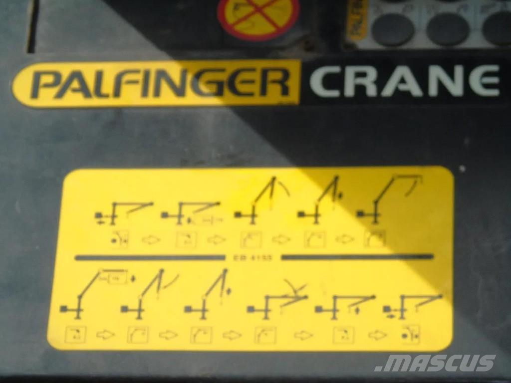 MOL PALFINGER PALFINGER 40001EL - 22 METER LENGTH + RE نصف مقطورات مسطحة / مفصلية الجوانب