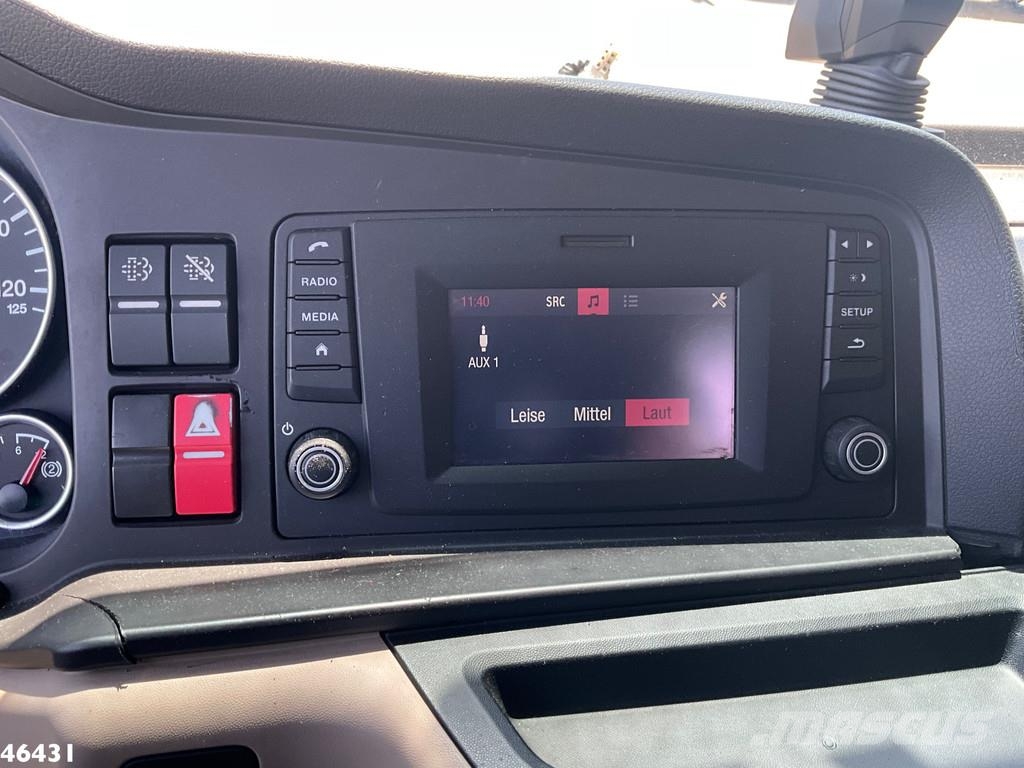 MAN TGS 26.420 Euro 6 HMF 21 Tonmeter laadkraan Just 1 Treileri ar āķi