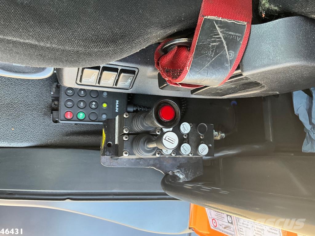 MAN TGS 26.420 Euro 6 HMF 21 Tonmeter laadkraan Just 1 Treileri ar āķi