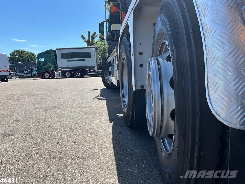 MAN TGS 26.420 Euro 6 HMF 21 Tonmeter laadkraan Just 1 Treileri ar āķi