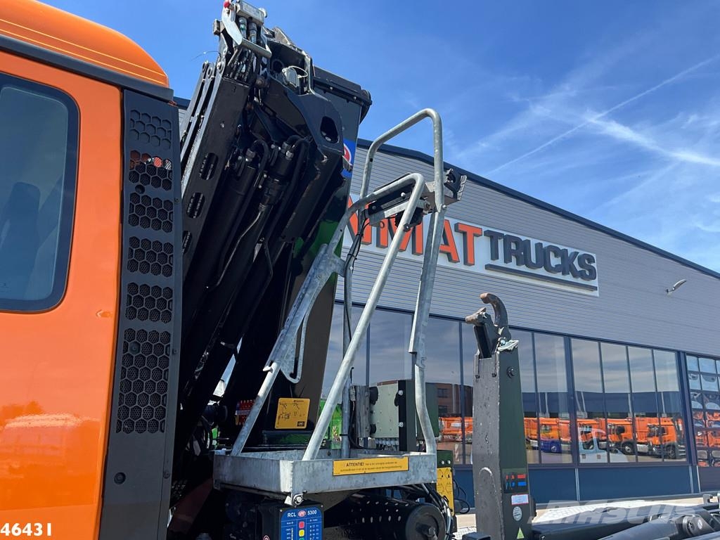 MAN TGS 26.420 Euro 6 HMF 21 Tonmeter laadkraan Just 1 Treileri ar āķi