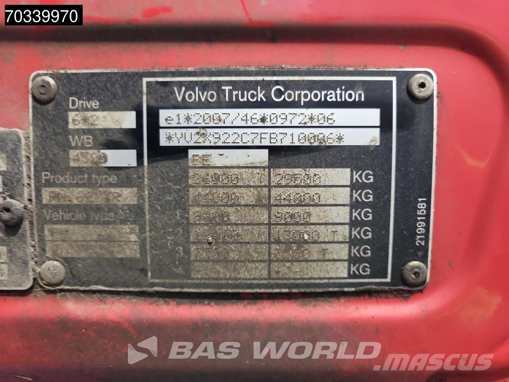 Volvo FM 370 6X2 20tons Gergen containersystem Lift axle Camion ampliroll
