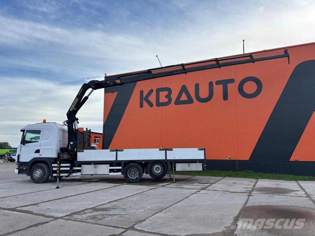 Scania R 114 6x2 PK 24500 / PLATFORM L=6878 mm Smagās mašīnas ar celtni