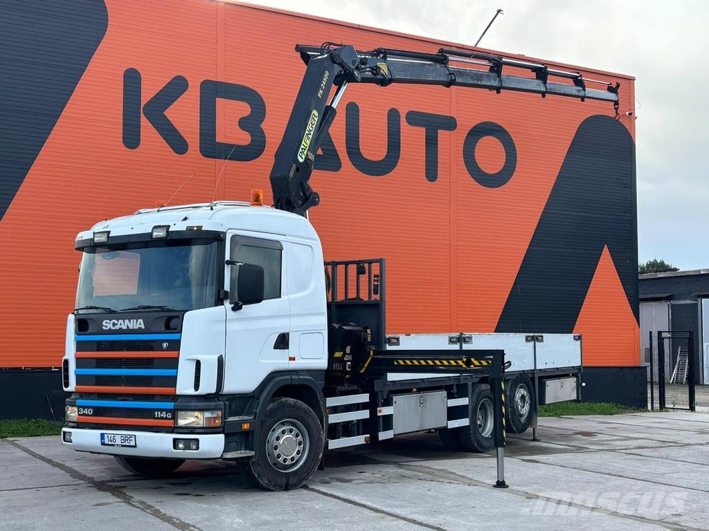 Scania R 114 6x2 PK 24500 / PLATFORM L=6878 mm Smagās mašīnas ar celtni