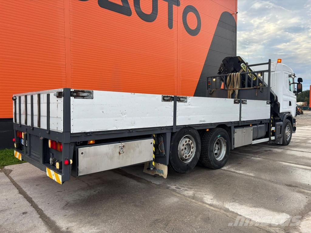 Scania R 114 6x2 PK 24500 / PLATFORM L=6878 mm Smagās mašīnas ar celtni