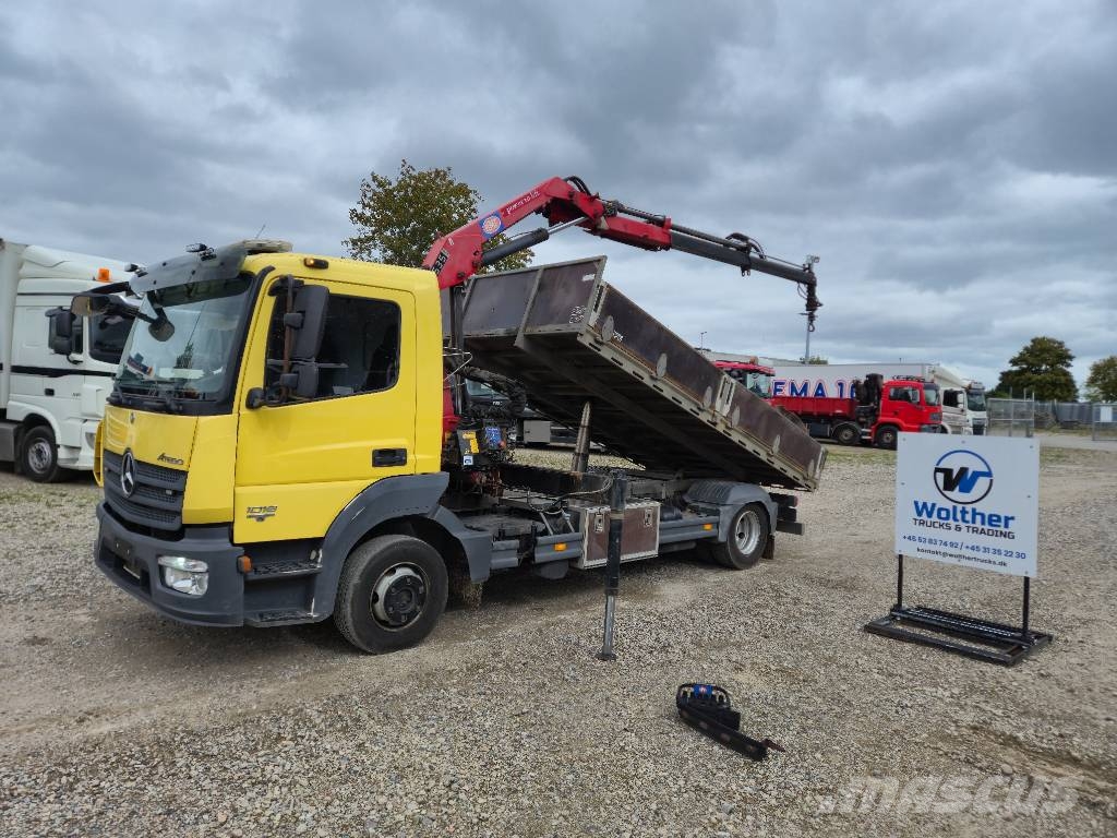 Mercedes-Benz Atego 1018 //HMF 525 K2/ Radio // Tiplad Crane trucks