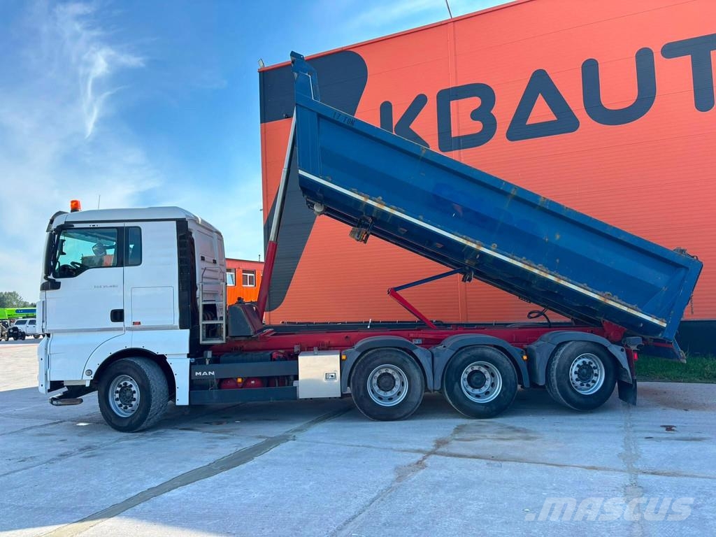MAN TGX 35.480 8x4*4 BOX L=6456 mm Tipper trucks