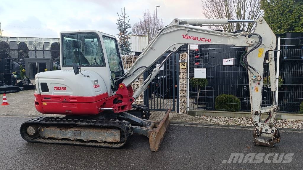 Takeuchi TB 260 Powertilt und Schnellwechsler MS 03, Radio Mini excavators < 7t (Mini diggers)