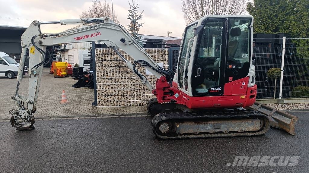 Takeuchi TB 260 Powertilt und Schnellwechsler MS 03, Radio Mini excavators < 7t (Mini diggers)