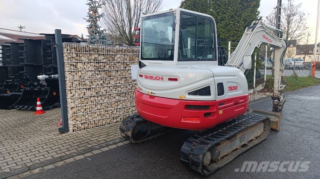 Takeuchi TB 260 Powertilt und Schnellwechsler MS 03, Radio Mini excavators < 7t (Mini diggers)
