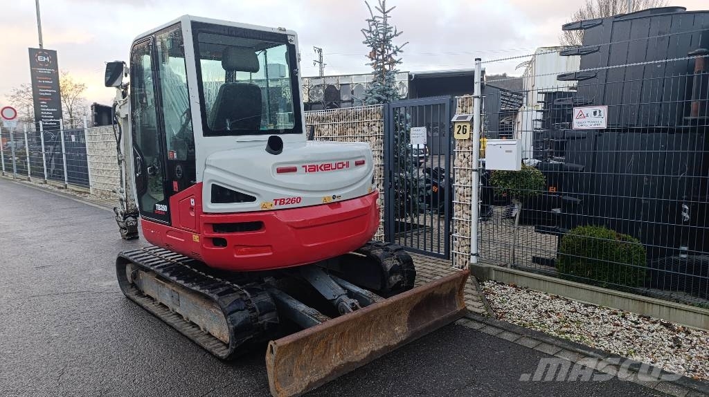 Takeuchi TB 260 Powertilt und Schnellwechsler MS 03, Radio Mini excavators < 7t (Mini diggers)