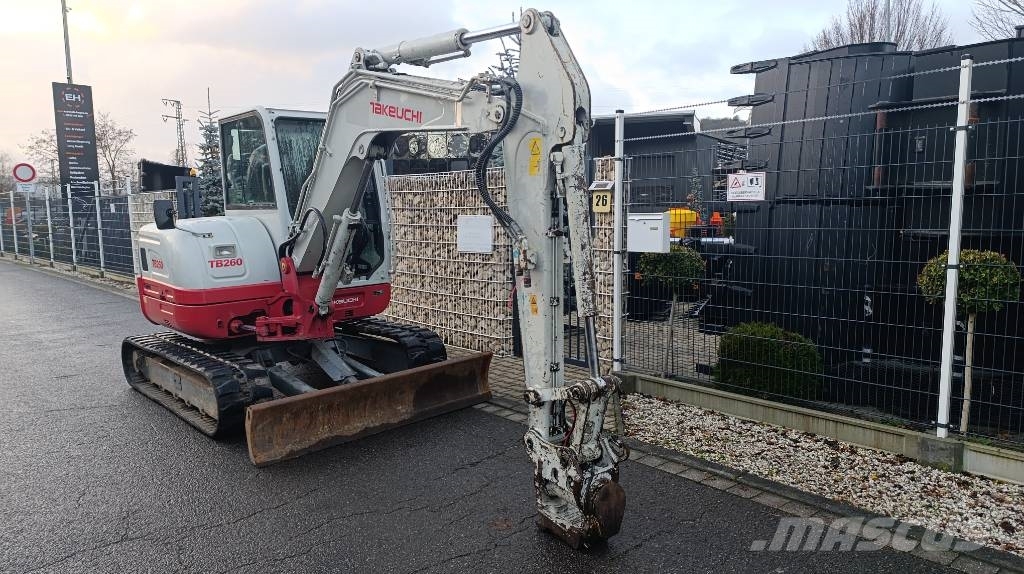 Takeuchi TB 260 Powertilt und Schnellwechsler MS 03, Radio Mini excavators < 7t (Mini diggers)