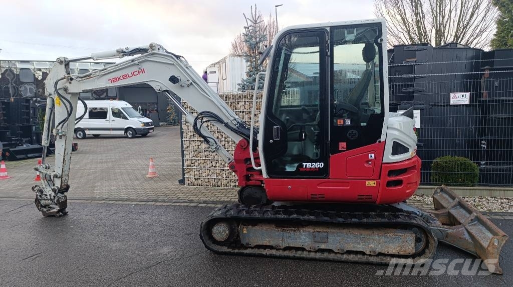 Takeuchi TB 260 Powertilt und Schnellwechsler MS 03, Radio Mini excavators < 7t (Mini diggers)