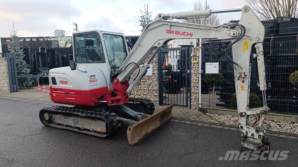Takeuchi TB 260 Powertilt und Schnellwechsler MS 03, Radio Mini excavators < 7t (Mini diggers)