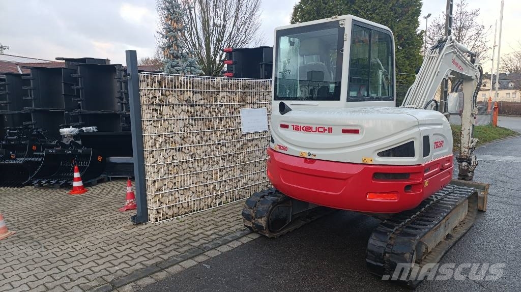 Takeuchi TB 260 Powertilt und Schnellwechsler MS 03, Radio Mini excavators < 7t (Mini diggers)