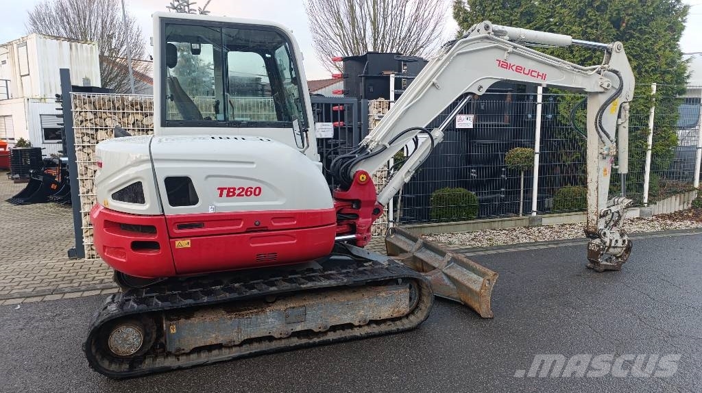 Takeuchi TB 260 Powertilt und Schnellwechsler MS 03, Radio Mini excavators < 7t (Mini diggers)