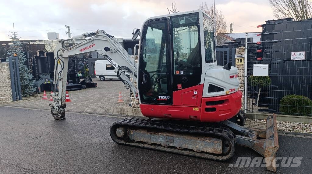 Takeuchi TB 260 Powertilt und Schnellwechsler MS 03, Radio Mini excavators < 7t (Mini diggers)