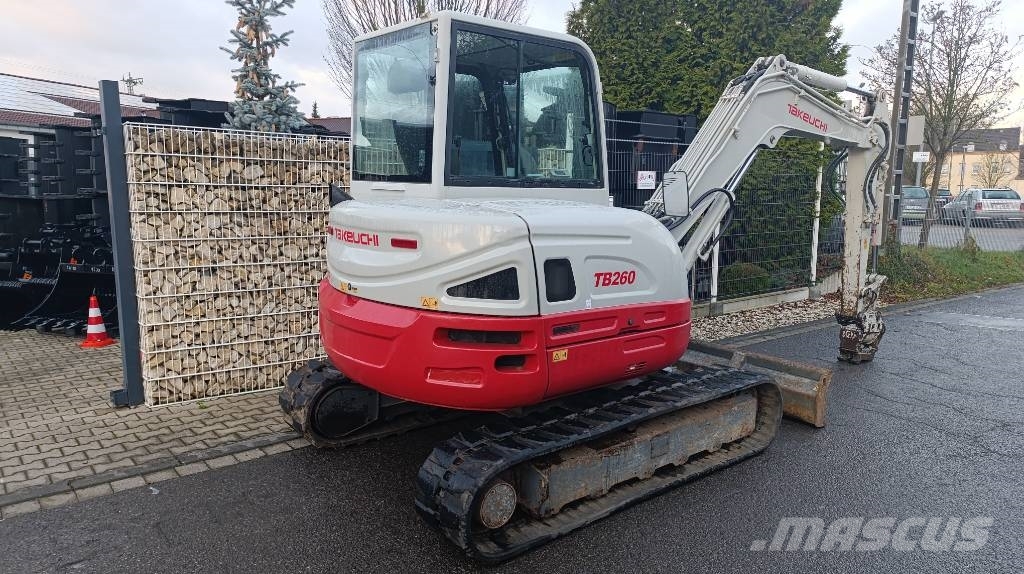 Takeuchi TB 260 Powertilt und Schnellwechsler MS 03, Radio Mini excavators < 7t (Mini diggers)
