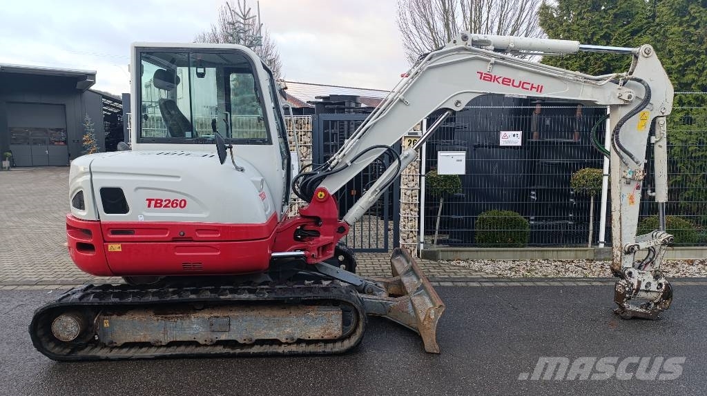 Takeuchi TB 260 Powertilt und Schnellwechsler MS 03, Radio Mini excavators < 7t (Mini diggers)