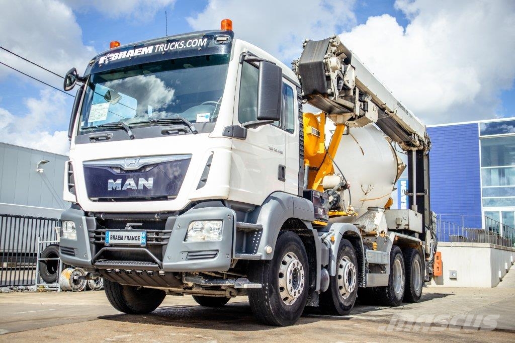 MAN TGS 32.400BB+LIEBHERR 8M³+BAND/TAPIS 16m Camiones hormigonera