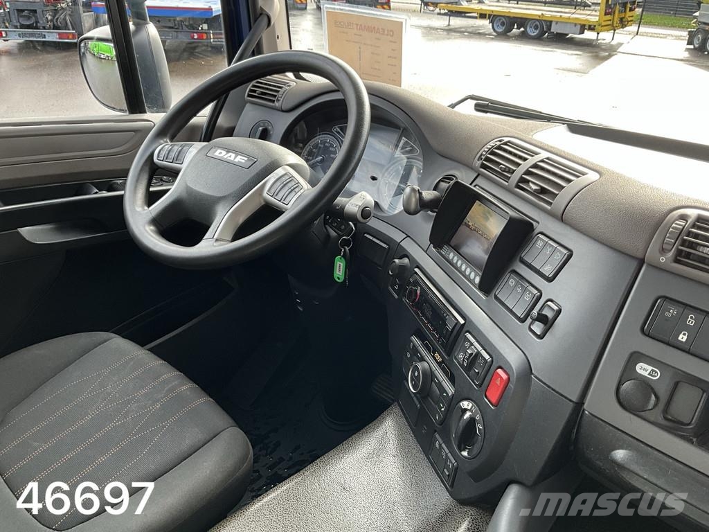 DAF FAN CF 450 6x2 Hiab 19 Tonmeter Z-kraan Vrachtwagen met containersysteem
