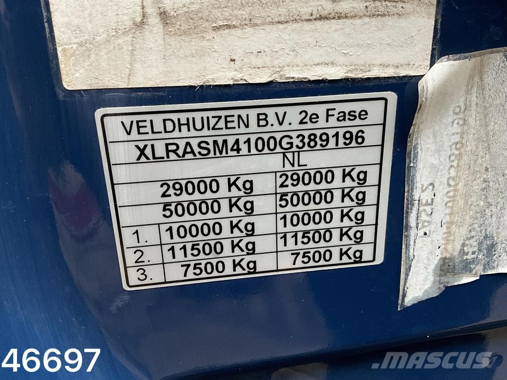 DAF FAN CF 450 6x2 Hiab 19 Tonmeter Z-kraan gancho Caminhões Roll-on Roll-off