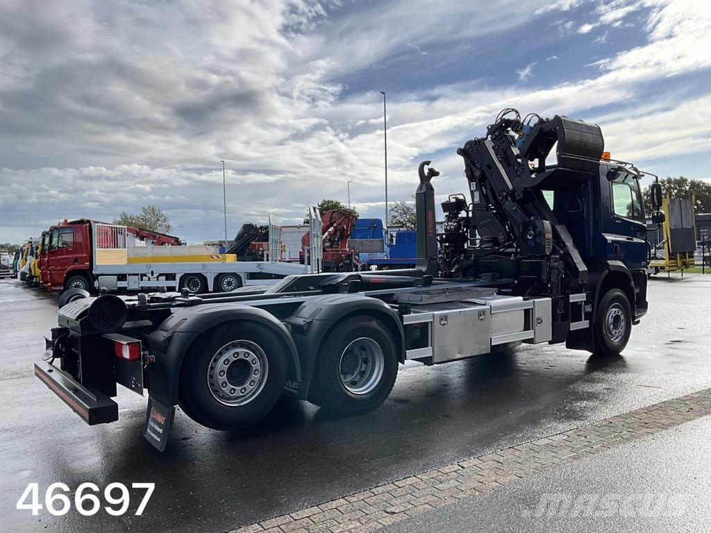 DAF FAN CF 450 6x2 Hiab 19 Tonmeter Z-kraan gancho Caminhões Roll-on Roll-off