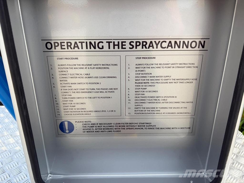 MB Crusher Dustcontrol Spraycannon 60 Páramentesítő rendszerek