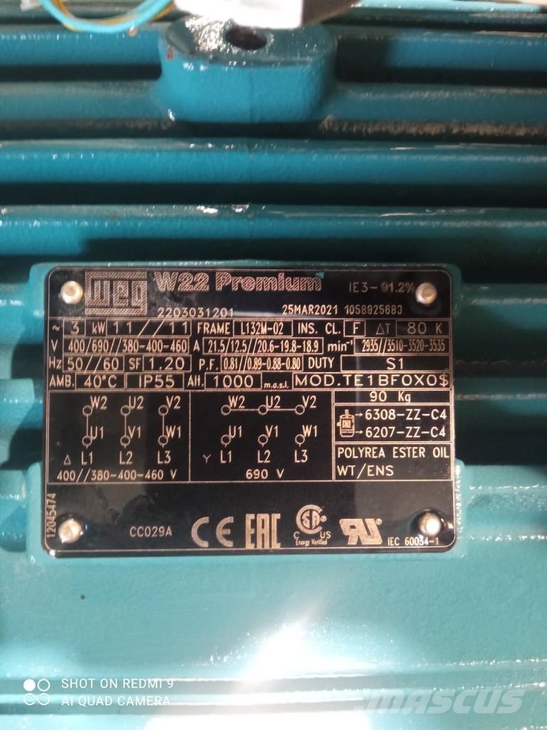 Creemers RCA 11 TM500 Kompresory
