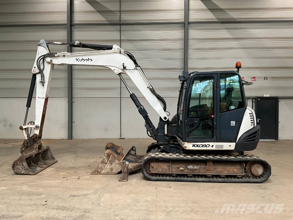 Kubota KX 080-4 Midigraafmachines 7t - 12t