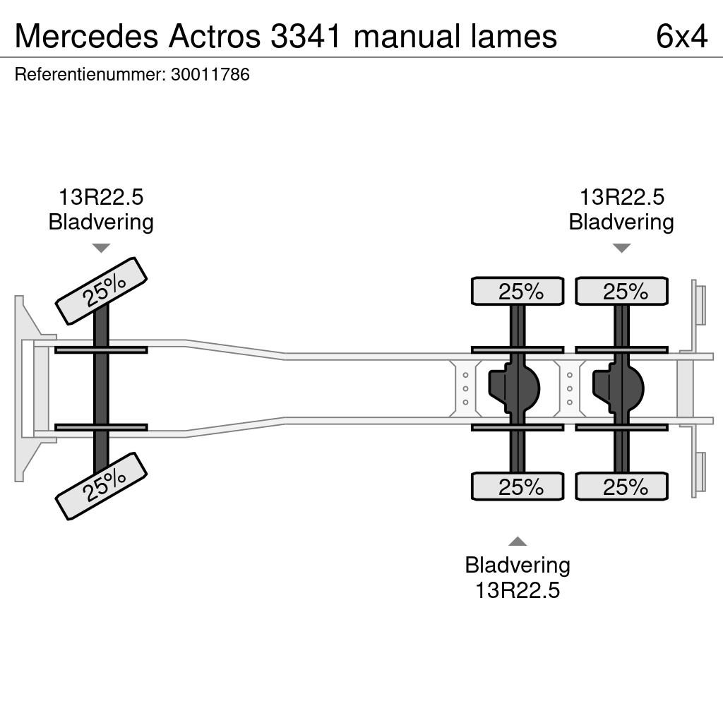 Mercedes-Benz Actros 3341 manual lames Kamioni-šasije