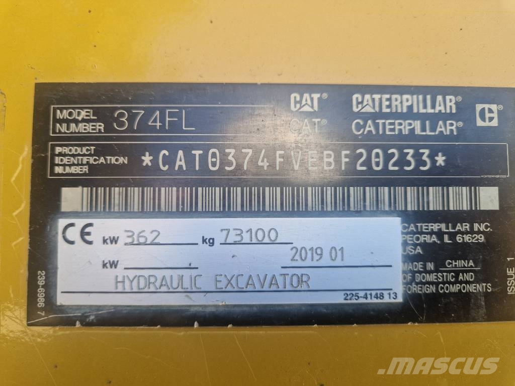 CAT 374FL Escavadeiras de esteiras