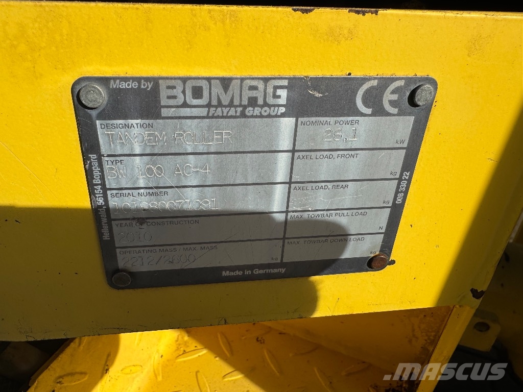 Bomag BW 100 AC-4 Tvilling tromle