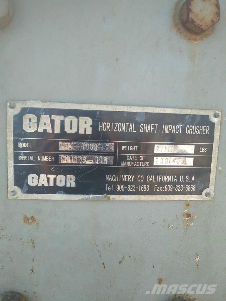 Gator Impact crusher model GIP1008 Krossar